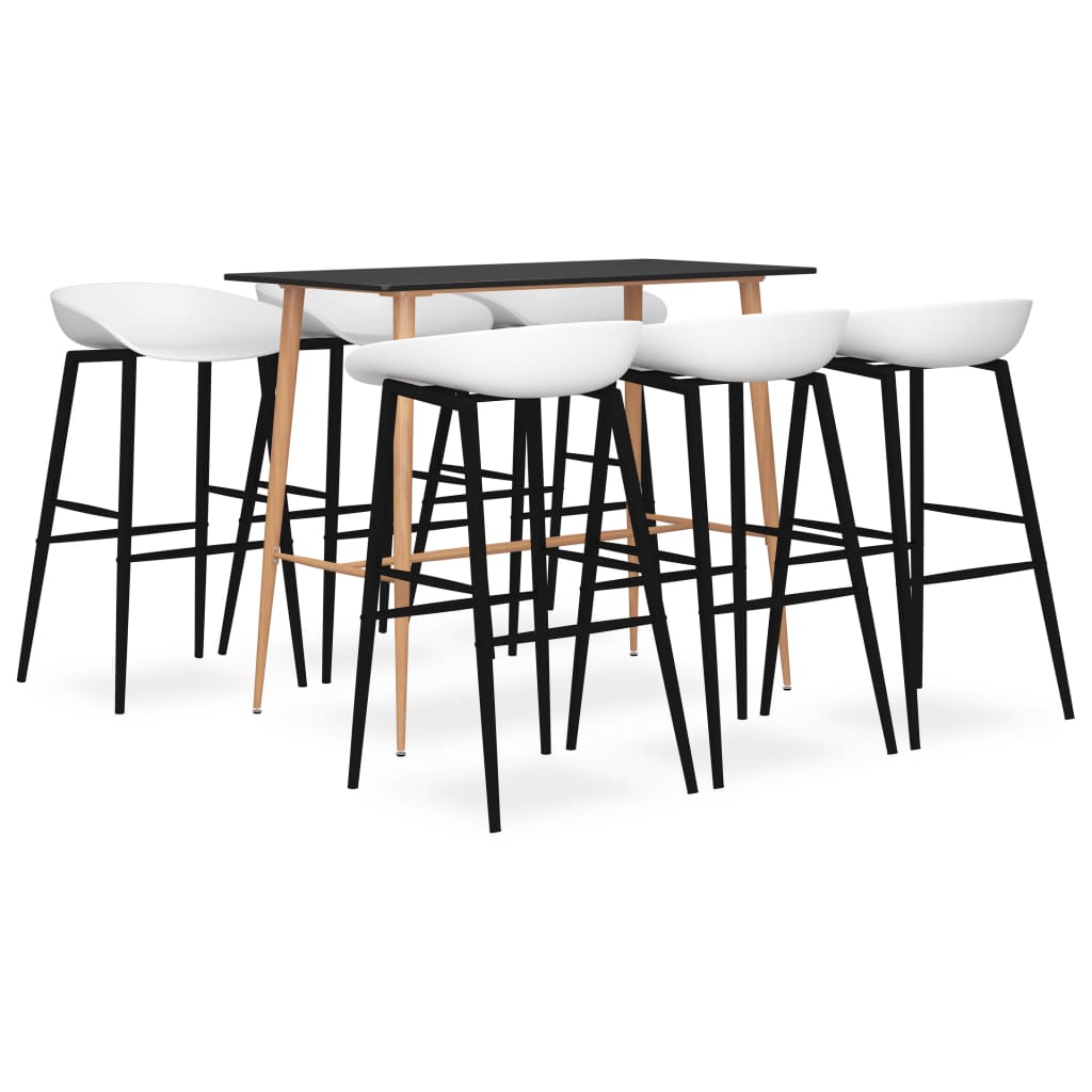 7-Delige Barset 6 Zwart en wit
