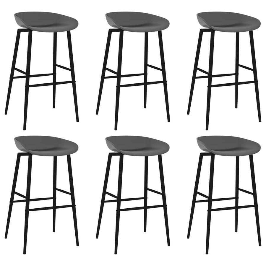 7-Delige Barset 6 Zwart en grijs