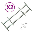 Raambeveiliging 1000-1500 mm gegalvaniseerd staal 2 stuks
