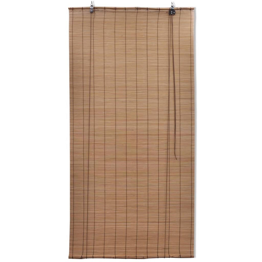 Rolgordijnen 2 St 80X160 Cm Bamboe Bruin