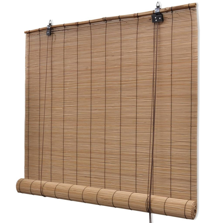 Rolgordijnen 2 St 80X160 Cm Bamboe Bruin