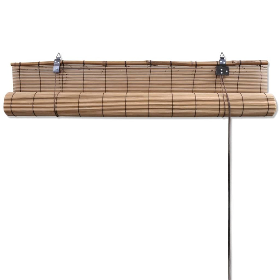 Rolgordijnen 2 St 80X160 Cm Bamboe Bruin