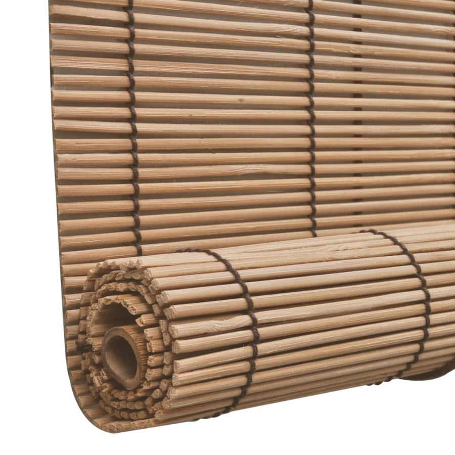 Rolgordijnen 2 St 80X160 Cm Bamboe Bruin