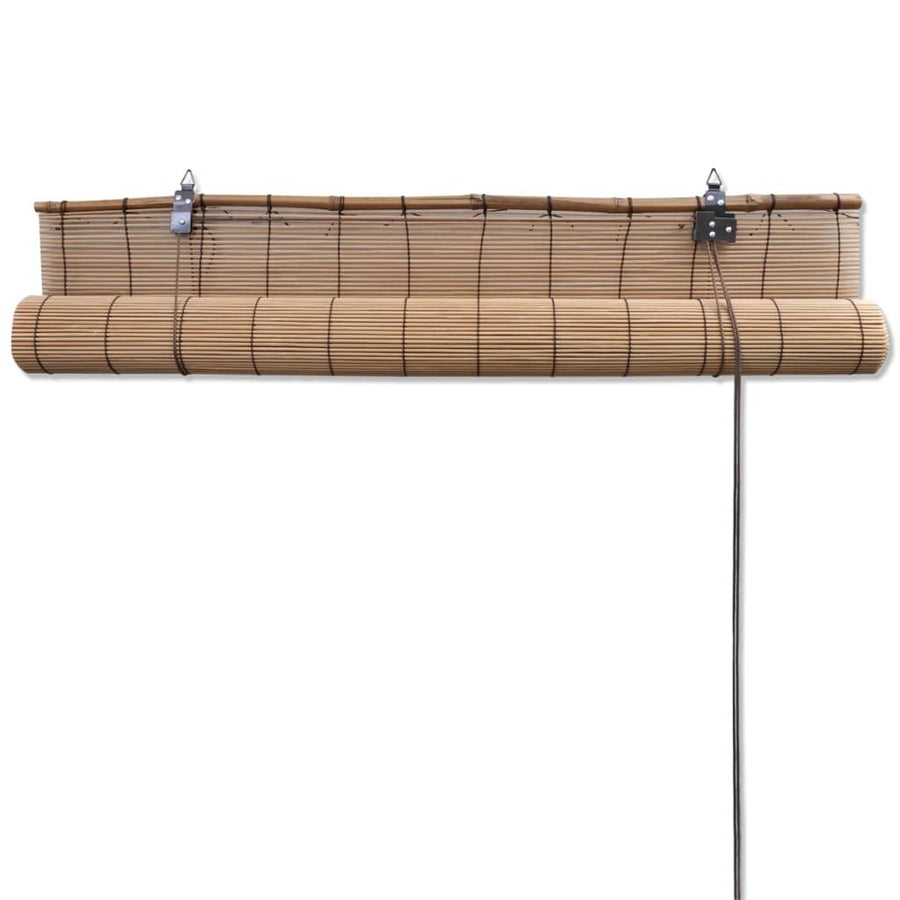 Rolgordijnen 2 St 100X160 Cm Bamboe Bruin