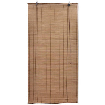 Rolgordijnen 2 St 120X220 Cm Bamboe Bruin