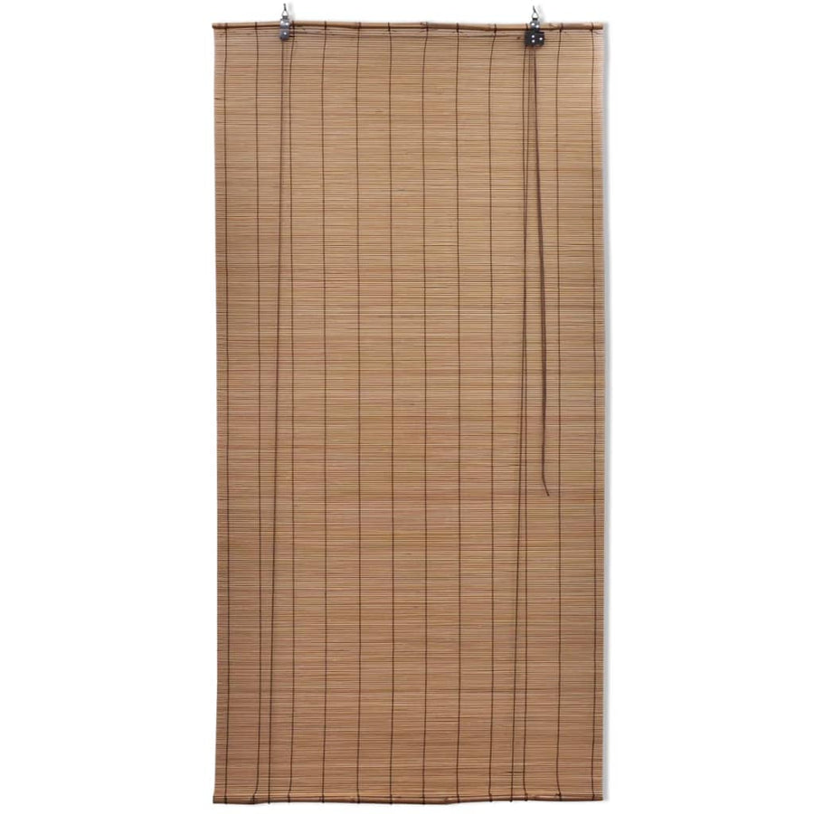 Rolgordijnen 2 St 120X220 Cm Bamboe Bruin