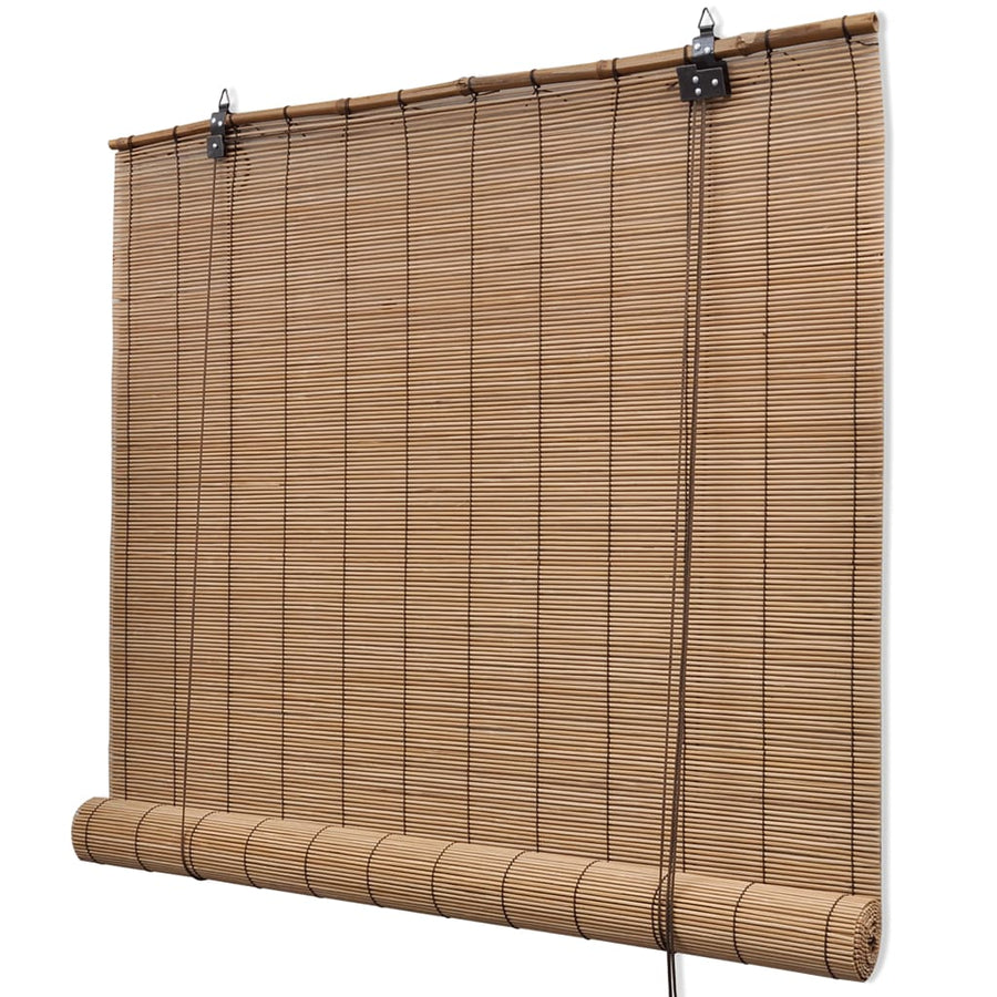 Rolgordijnen 2 St 150X220 Cm Bamboe Bruin