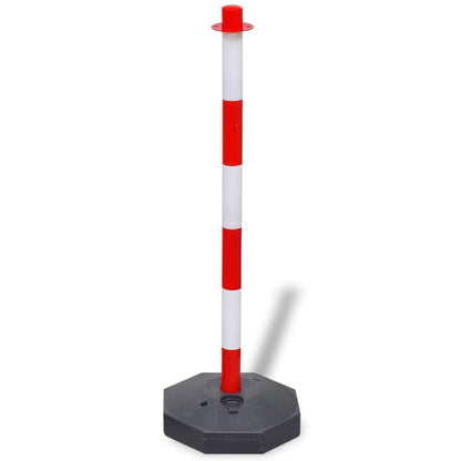 Set Van 4 Kettingpalen En 2 Kunststof Kettingen Van 10 M