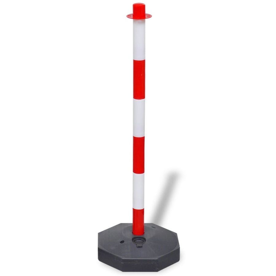 Set Van 4 Kettingpalen En 2 Kunststof Kettingen Van 10 M