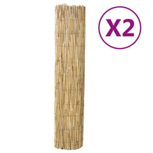 Schermen 2 st 150x500 cm riet