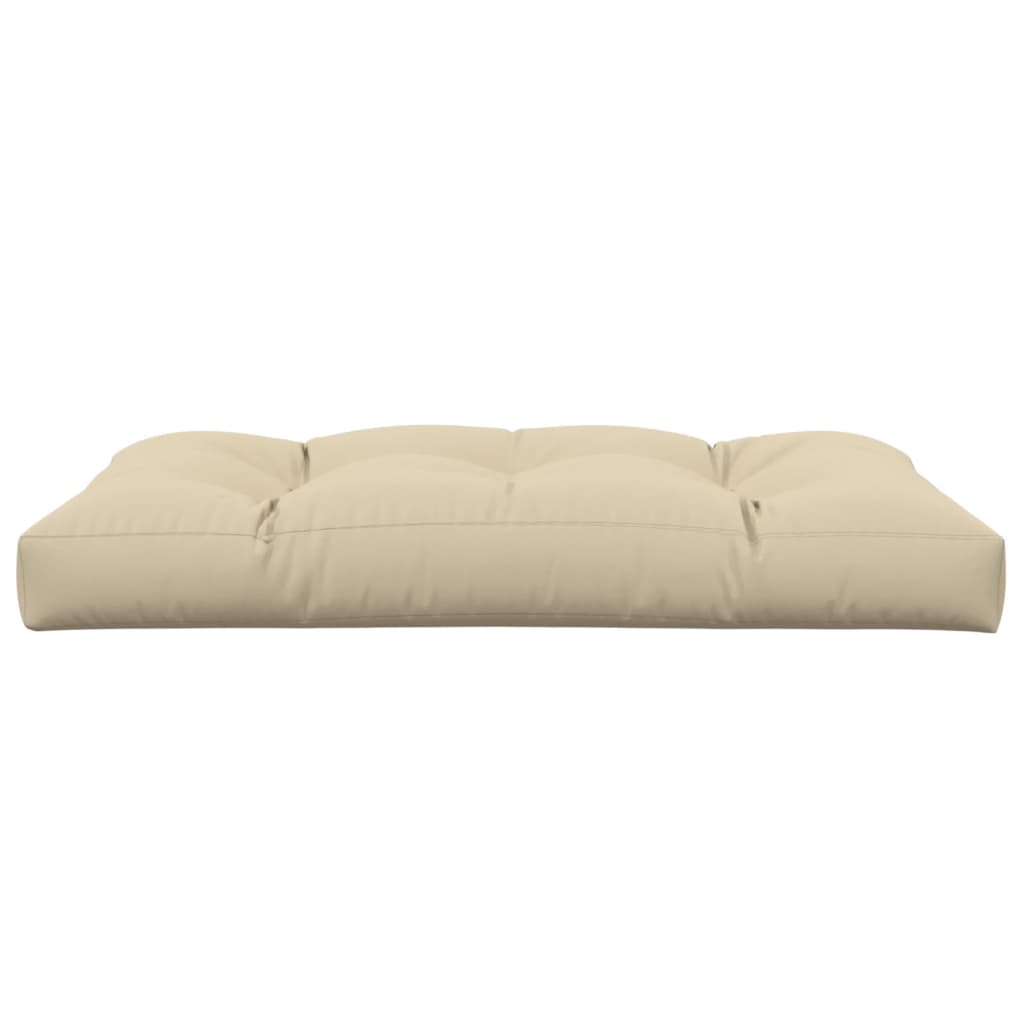 Palletkussen 120x80x12 cm stof beige