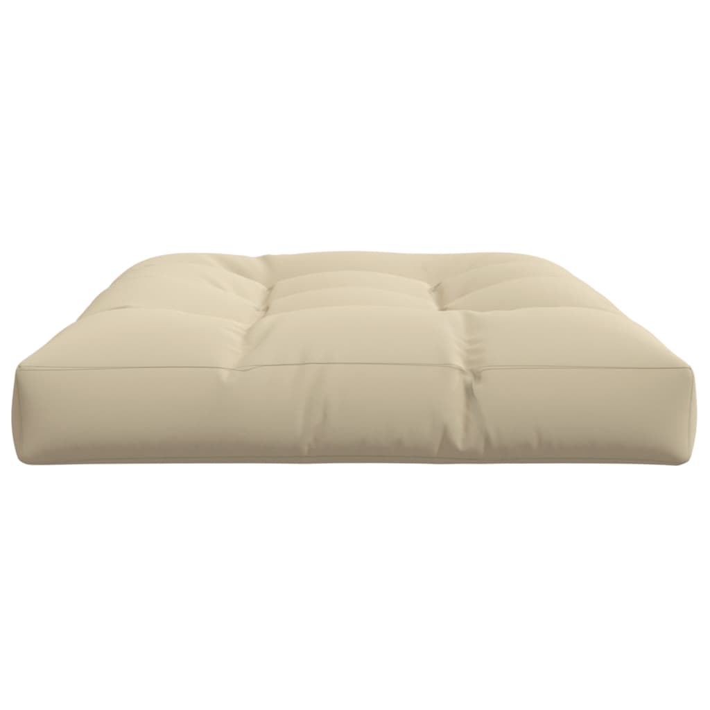 Palletkussen 120x80x12 cm stof beige