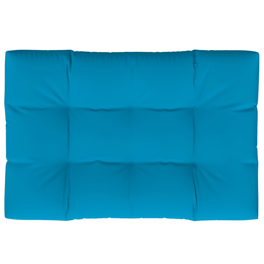 Palletkussen 120x80x12 cm stof blauw