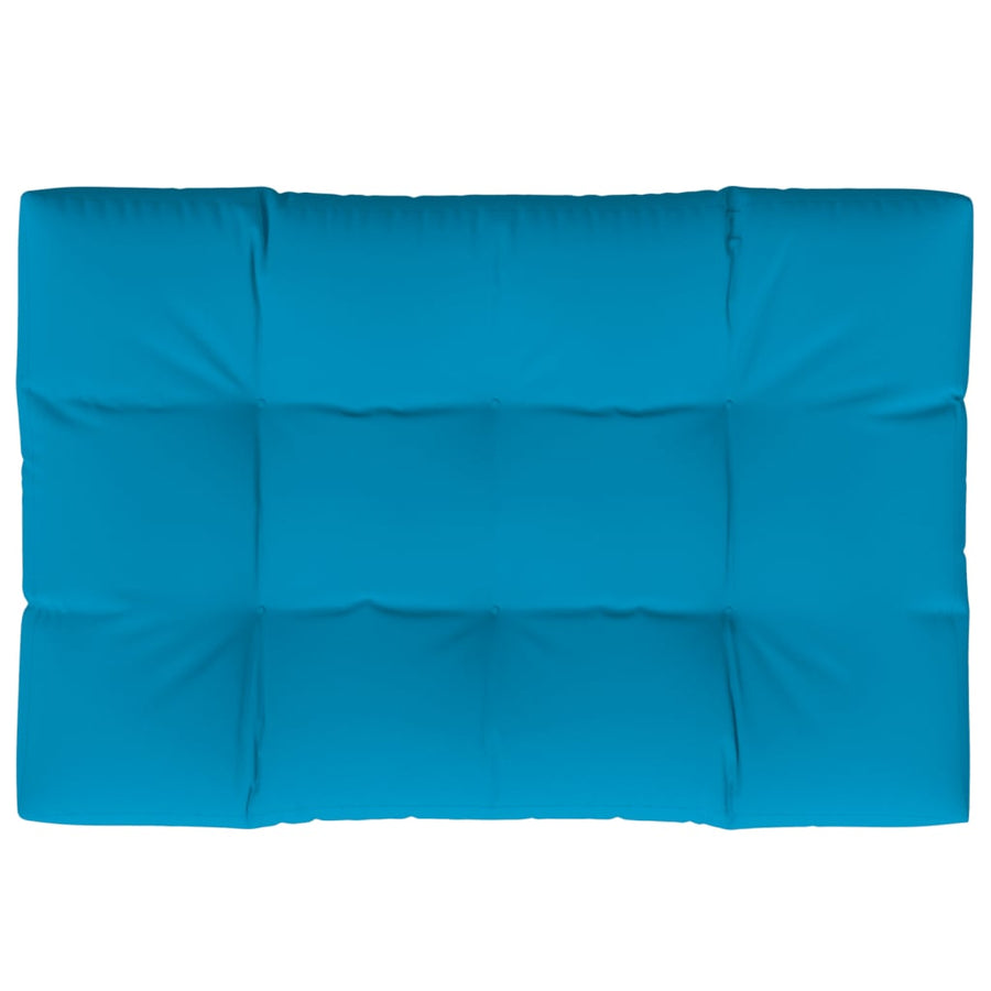 Palletkussen 120x80x12 cm stof blauw