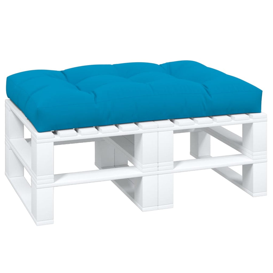 Palletkussen 120x80x12 cm stof blauw
