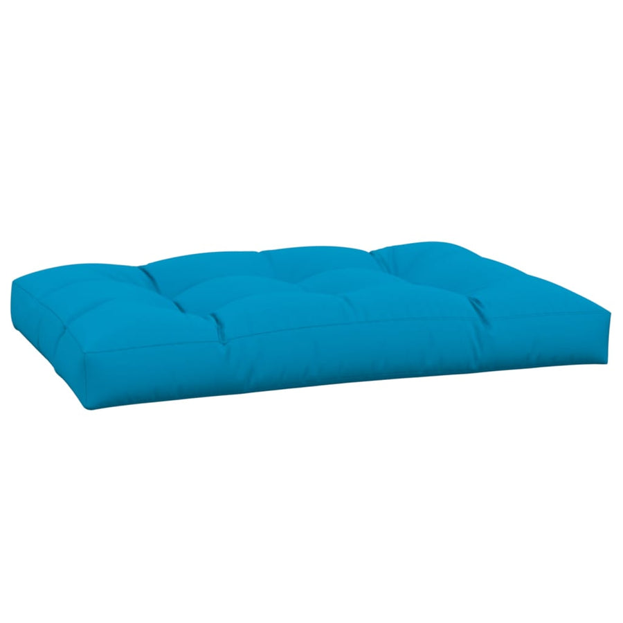 Palletkussen 120x80x12 cm stof blauw
