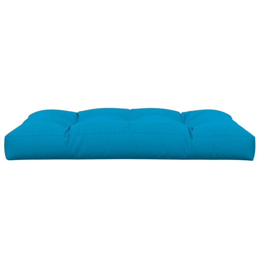 Palletkussen 120x80x12 cm stof blauw