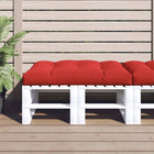 Palletkussen stof 120x80x12 cm rood