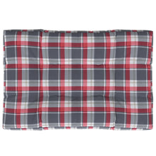 Palletkussen Stof Ruitpatroon Rood 120 x 80 x 12 cm
