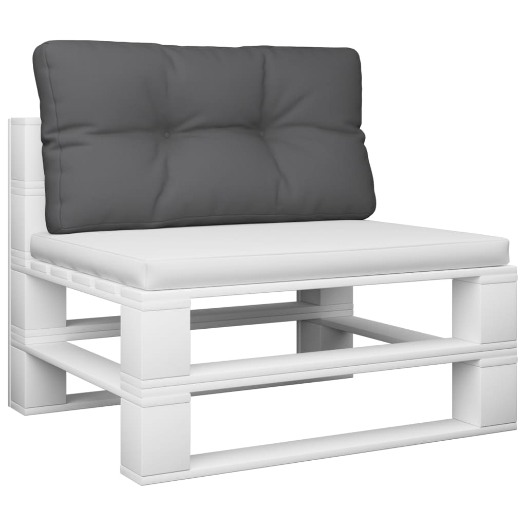 Palletkussen 70x40x12 cm stof antracietkleurig