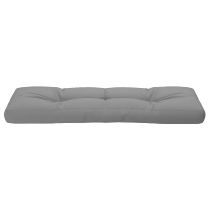 Palletkussen 120x40x12 cm stof grijs
