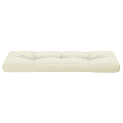 Palletkussen 120x40x12 cm stof crèmekleurig