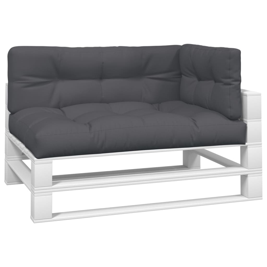 Palletkussens 3 st stof antracietkleurig