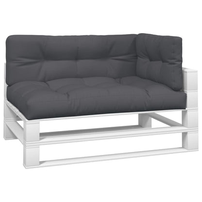 Palletkussens 3 st stof antracietkleurig