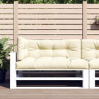 Pallet cushions 3 pc fabric cream