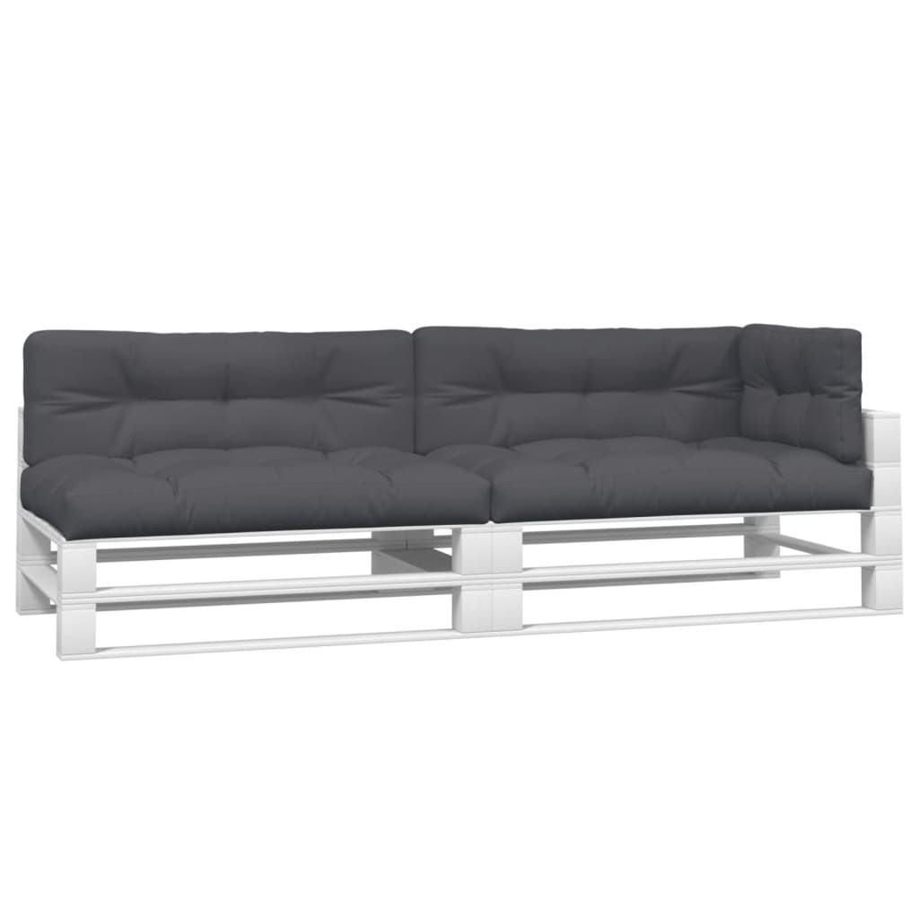Palletkussens 5 st stof antracietkleurig