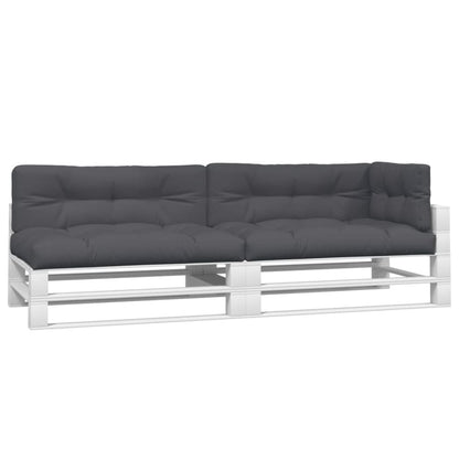 Palletkussens 5 st stof antracietkleurig