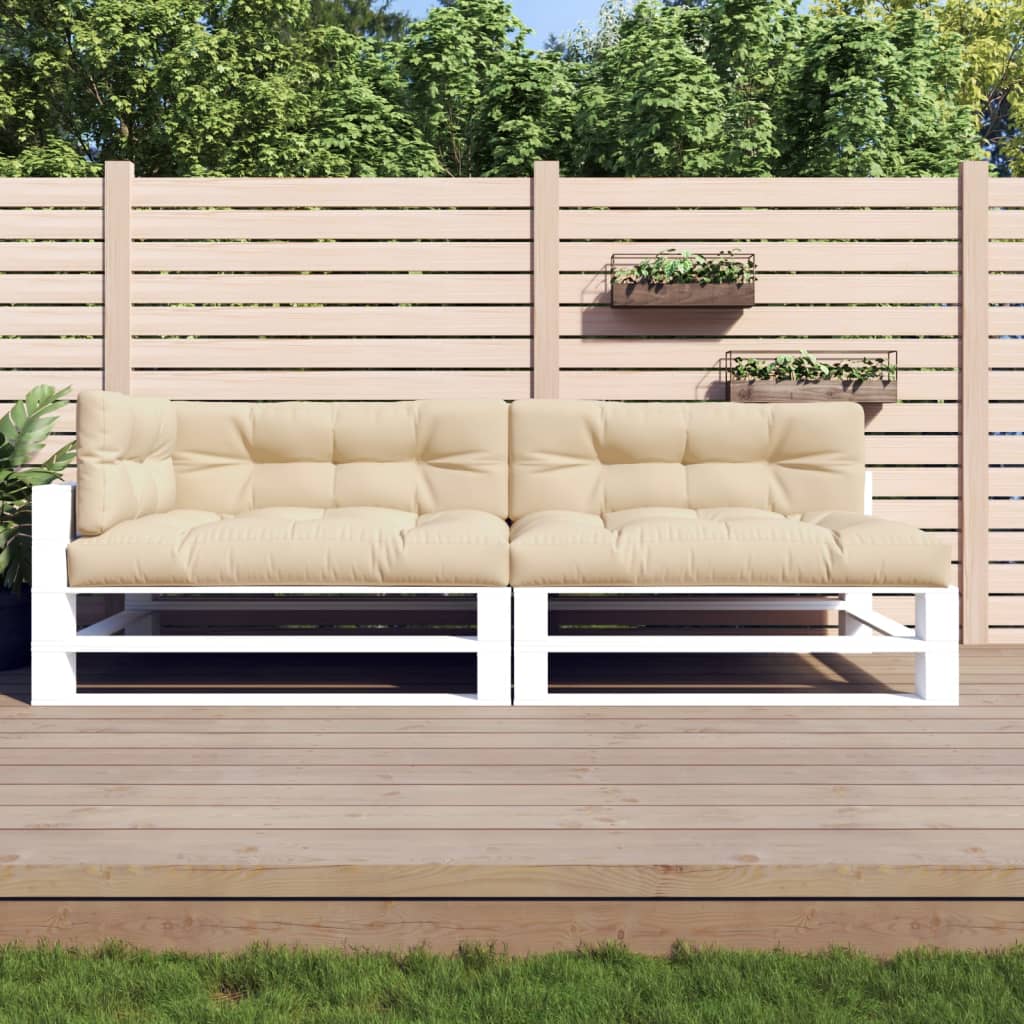 Palletkussens Stof Beige