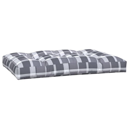 Palletkussens Stof Ruitpatroon Grijs Grijs ruitpatroon