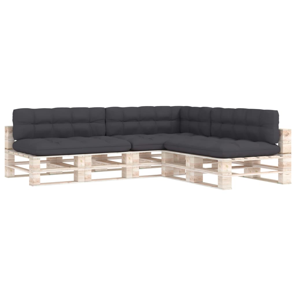 Bankkussens Pallet Antraciet