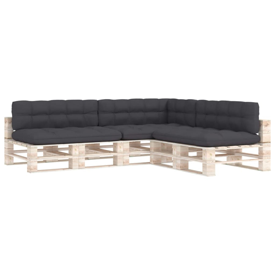 Bankkussens Pallet Antraciet
