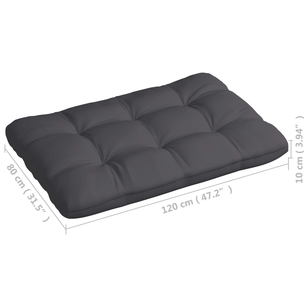 Bankkussens Pallet Antraciet