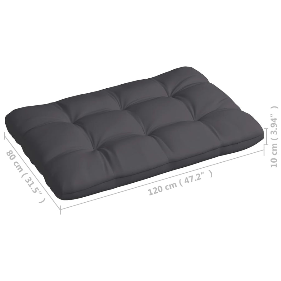 Bankkussens Pallet Antraciet