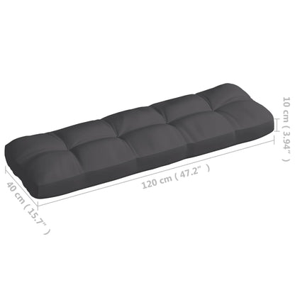 Bankkussens Pallet Antraciet