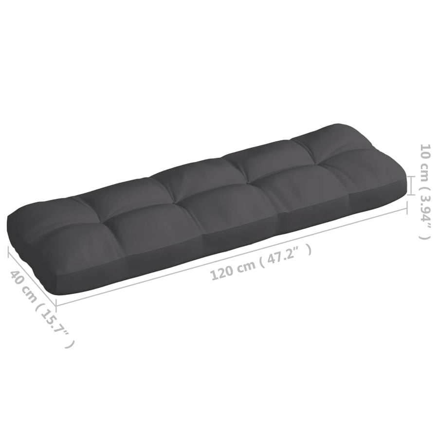 Bankkussens Pallet Antraciet