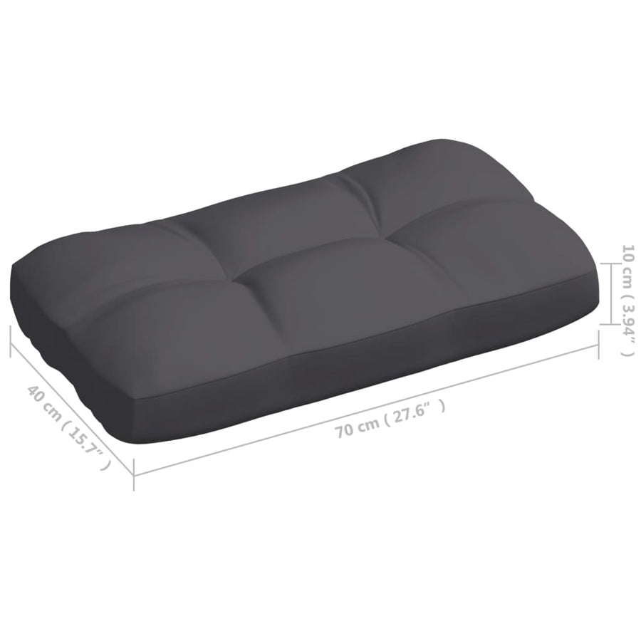 Bankkussens Pallet Antraciet