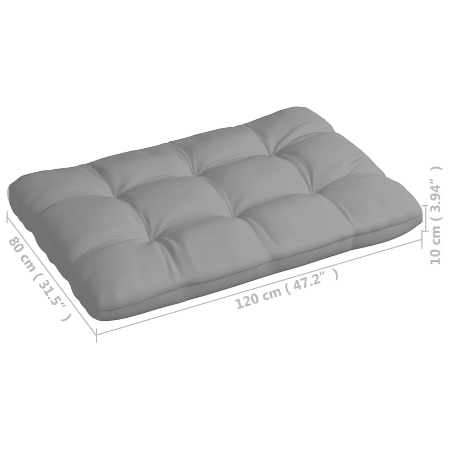 Bankkussens pallet 7 st grijs