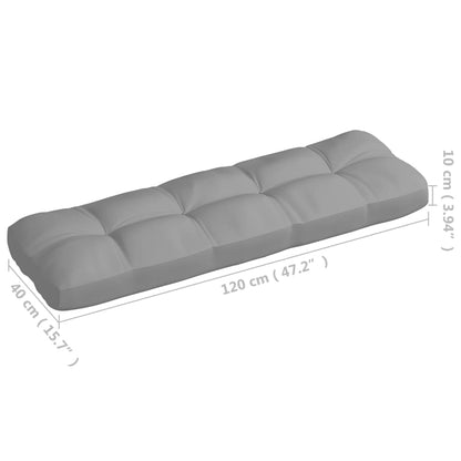 Bankkussens pallet 7 st grijs