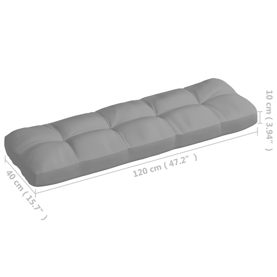 Bankkussens pallet 7 st grijs
