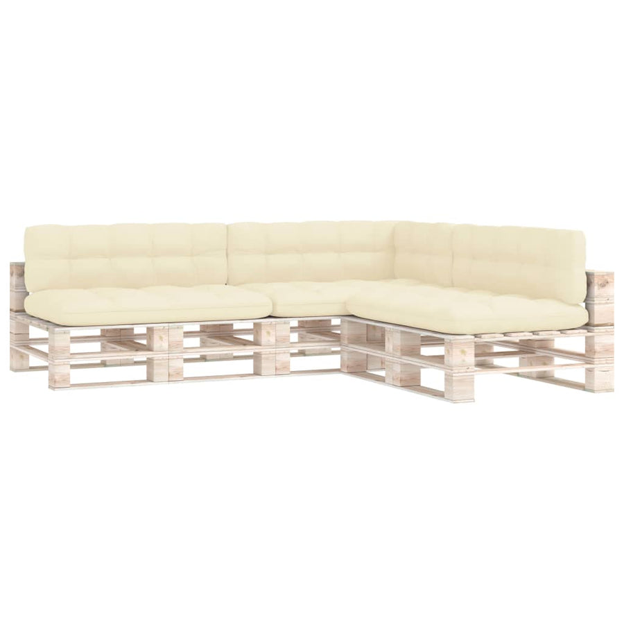Bankkussens pallet 7 st crème