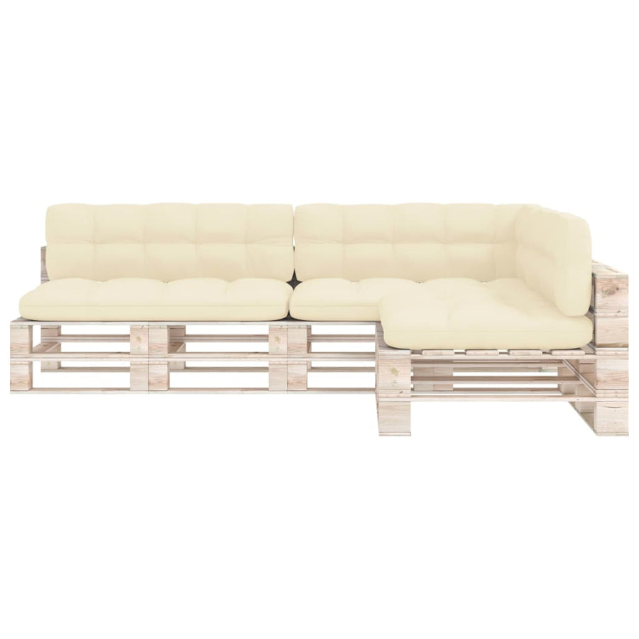 Bankkussens pallet 7 st crème