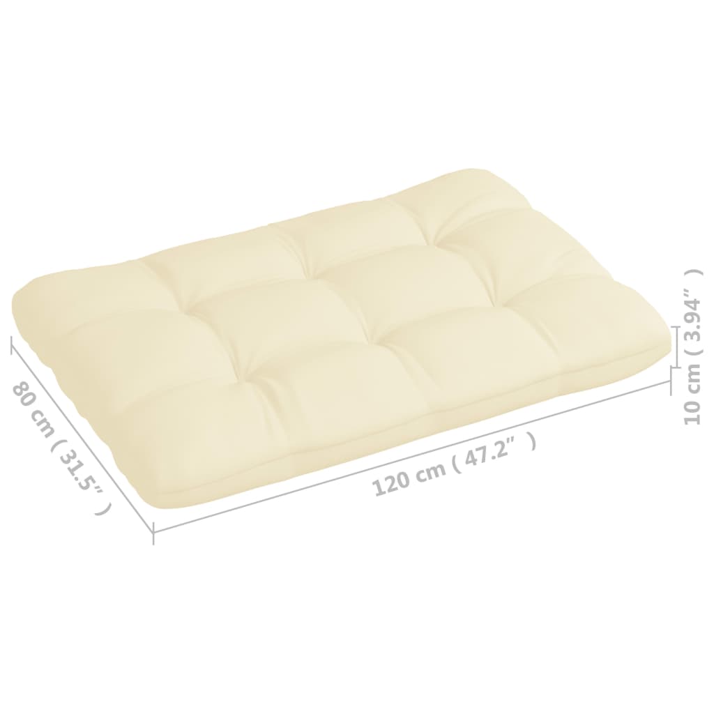 Bankkussens pallet 7 st crème
