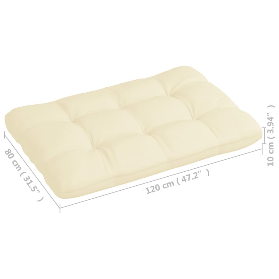 Bankkussens pallet 7 st crème