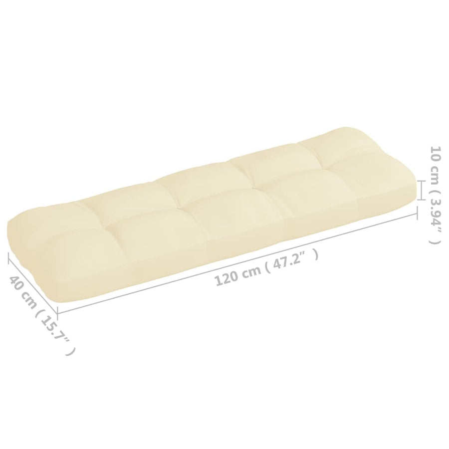 Bankkussens pallet 7 st crème