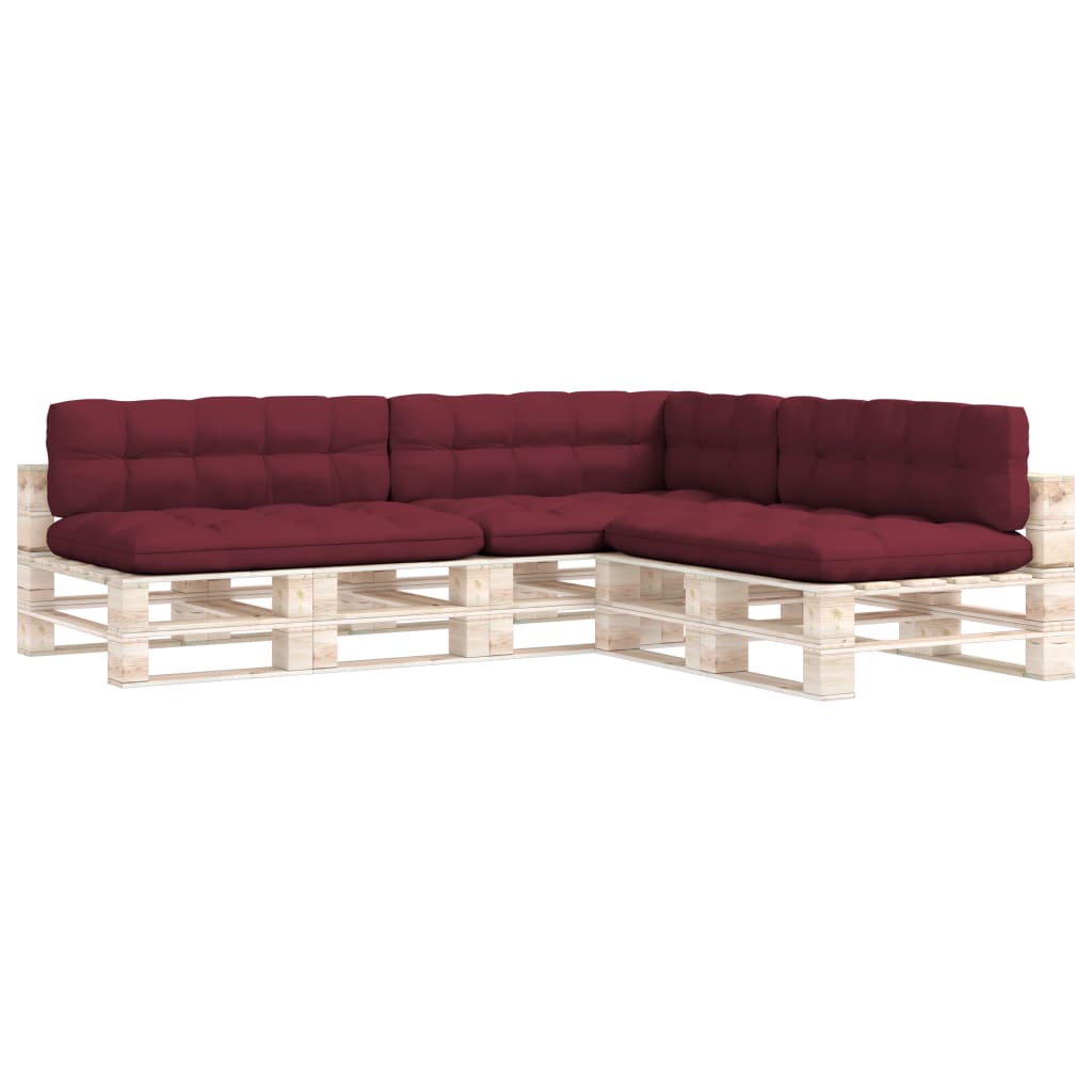 Bankkussens Pallet Wijnrood
