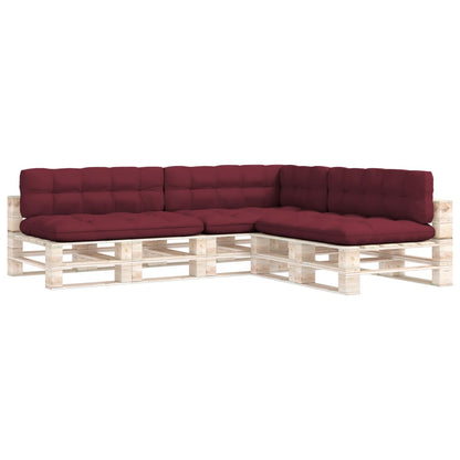 Bankkussens Pallet Wijnrood